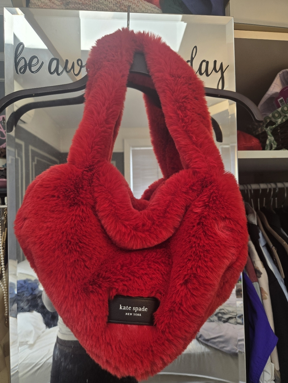 Kate Spade Fluffy Heart Purse
